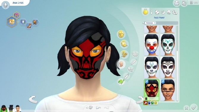 Sims 4 Dragon Face Paint by EmilitaRabbit at Mod The Sims