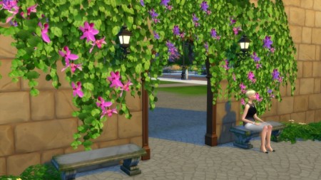 Tropical Vines in Bloom by Snowhaze at Mod The Sims