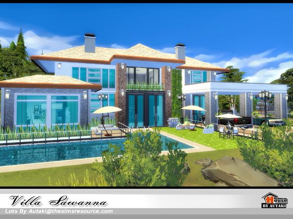 Sims 4 Villa Sawanna by autaki at TSR