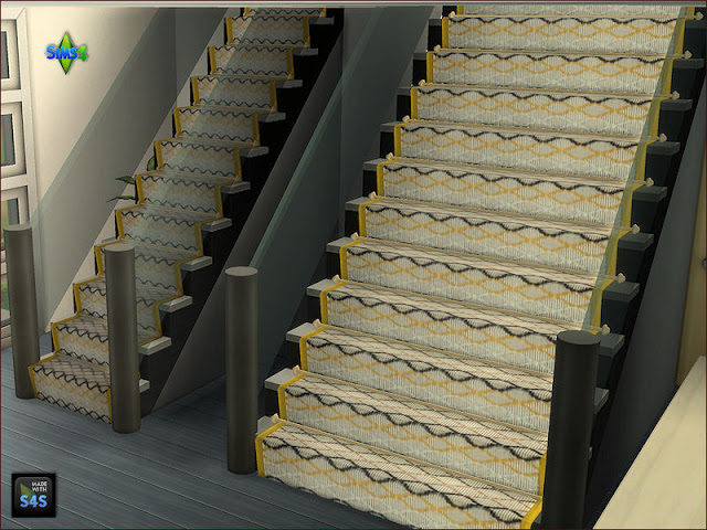 Sims 4 Sets with 7 single and double staircase carpets and 3 heights at Arte Della Vita