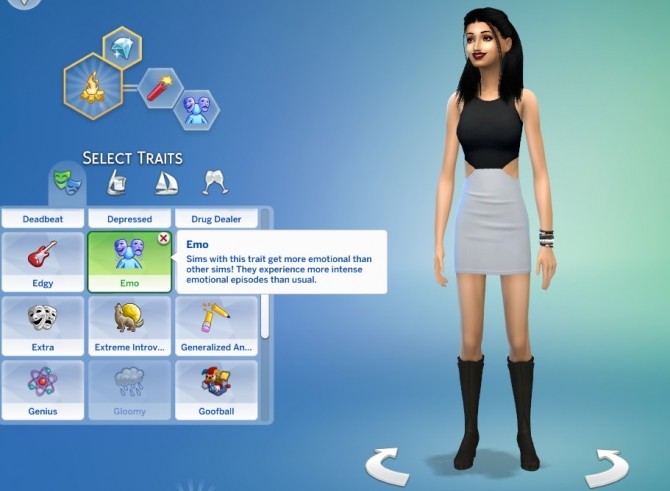 Sims 4 Emo Trait by GoBananas at Mod The Sims