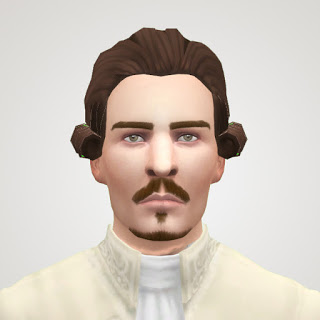 Sims 4 King of France hair conversion at Historical Sims Life