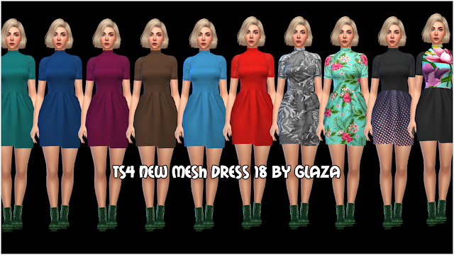 Sims 4 Dress 18 at All by Glaza