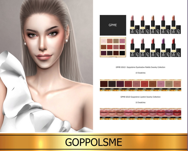 Sims 4 Eyeshadow Palette Swanky Collection (P) at GOPPOLS Me