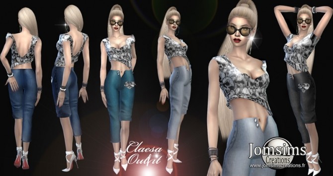 Sims 4 Claesa outfit at Jomsims Creations