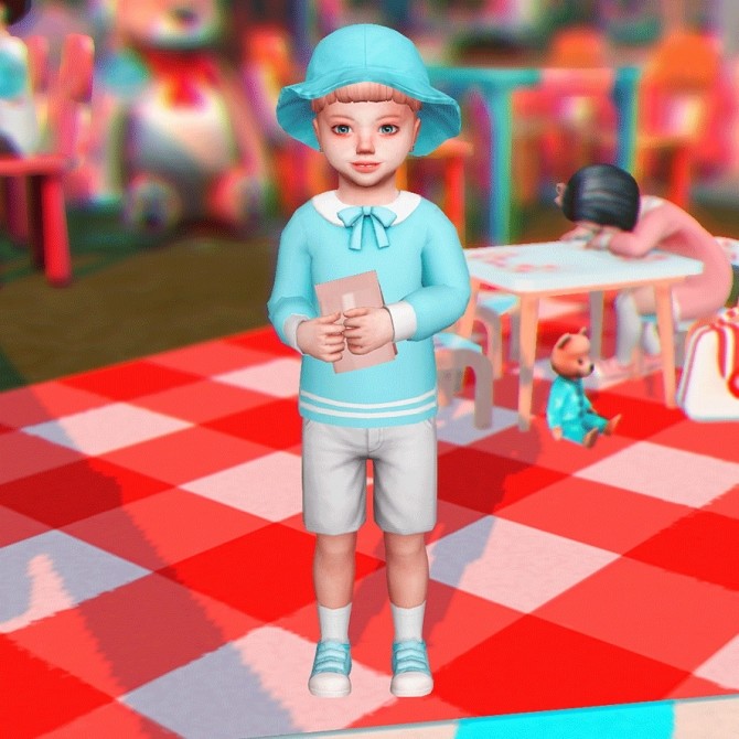 Sims 4 Toddler Pose N06 + Accessories at qvoix – escaping reality