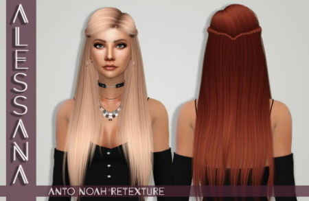 Anto Noah Hair Retexture at Alessana Sims