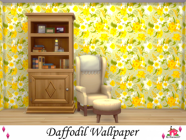 Sims 4 Daffodil Wallpaper by sharon337 at TSR