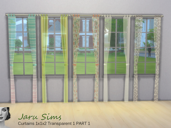 Sims 4 Curtain 1x1x2 Transparent 1 by Jaru Sims at TSR