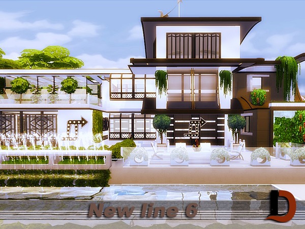 Sims 4 New line 6 house by Danuta720 at TSR