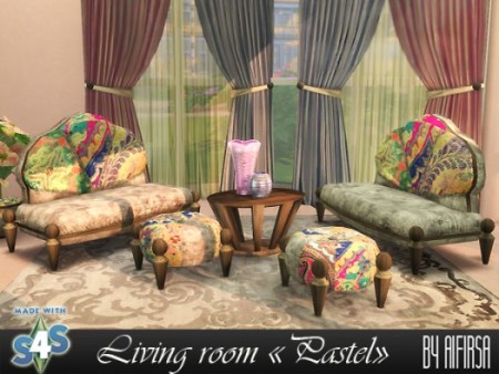 Pastel living recolors at Aifirsa » Sims 4 Updates