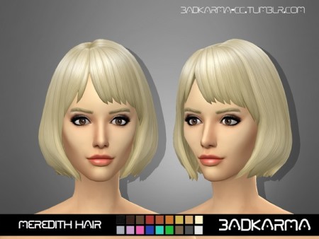 Meredith Hair by BADKARMA at TSR