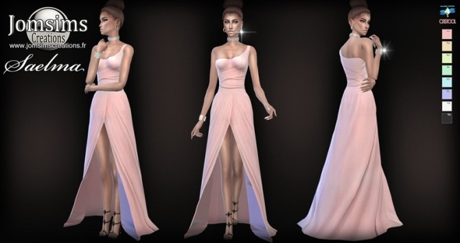 Sims 4 Saelma dress at Jomsims Creations