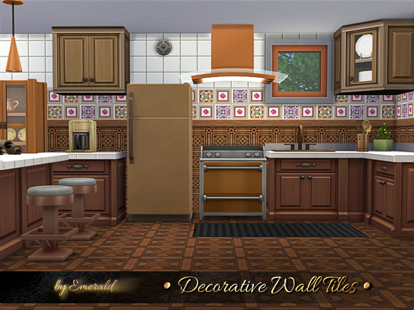 Sims 4 Decorative Wall Tiles by emerald at TSR
