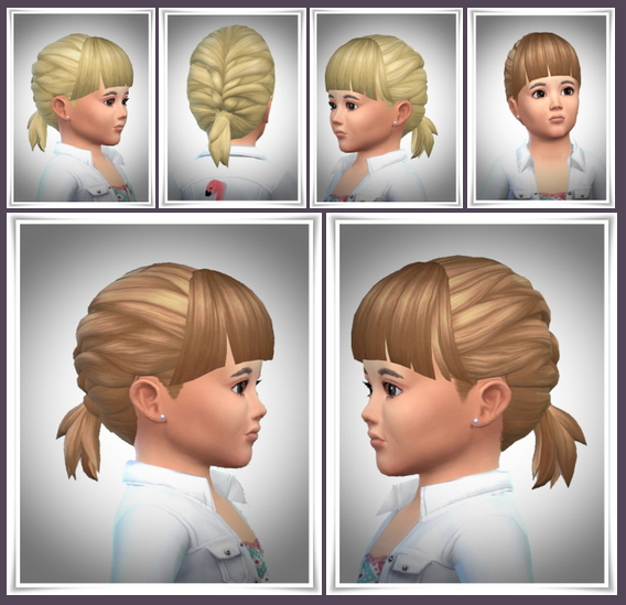 Sims 4 Babys French Braid hair at Birksches Sims Blog