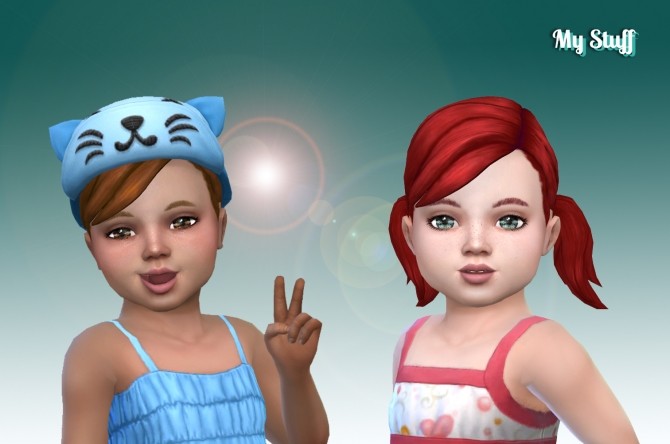 Sims 4 Pigtails Conversion for Toddlers at My Stuff