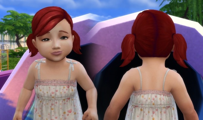 Sims 4 Pigtails Conversion for Toddlers at My Stuff
