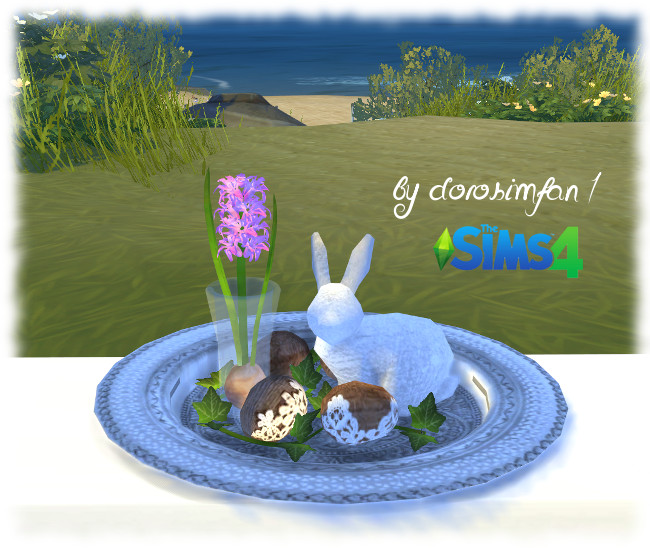 Sims 4 Easter deco by dorosimfan1 at Sims Marktplatz