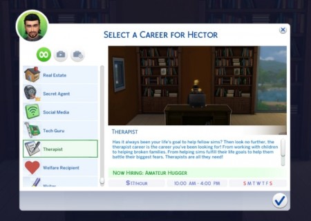 Therapist Career by Satira at Mod The Sims