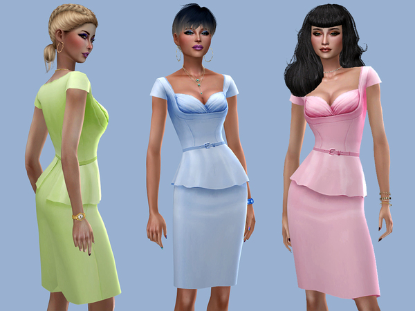 Sims 4 Florence dress by Simalicious at TSR