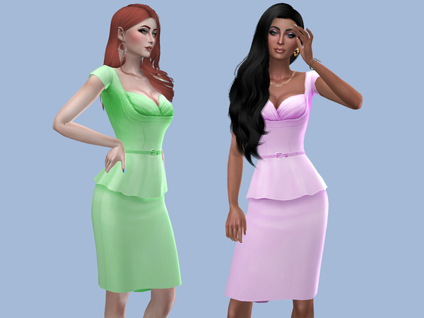 Sims 4 Florence dress by Simalicious at TSR