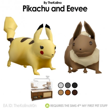 Pikachu and Eevee at Kalino