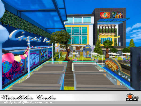 Sims 4 Brindleton Center by autaki at TSR