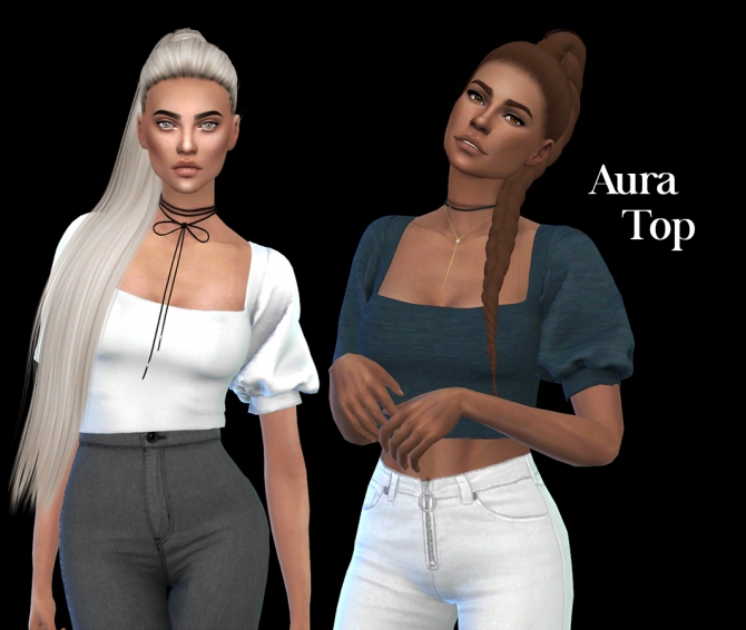 Aura Top at Leo Sims » Sims 4 Updates