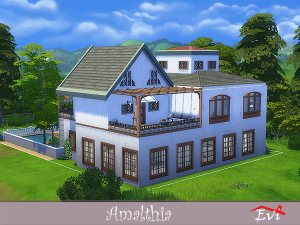 Sims 4 Amalthia house by evi at TSR