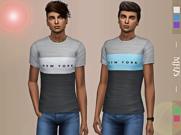 Sims 4 New York Tees by Margeh 75 at TSR