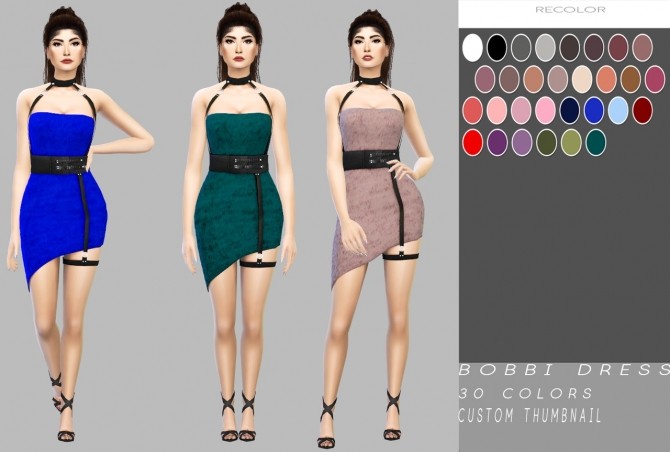 Sims 4 Bobbi Dress at Simply Simming