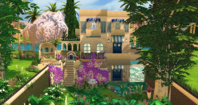 Sims 4 Kleo house by Angerouge at Studio Sims Creation