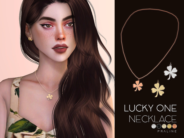 Sims 4 Lucky One Necklace by Pralinesims at TSR