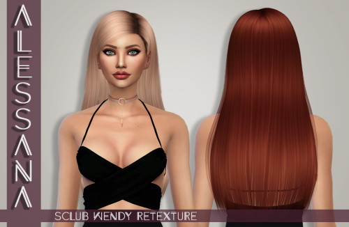 Sims 4 S Club Wendy Hair Retexture at Alessana Sims