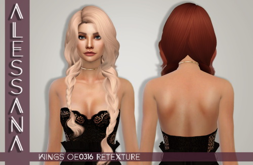 Sims 4 Wings OE0316 Hair Retexture at Alessana Sims