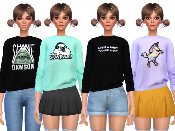 Sims 4 CC Aesthetic Clothes