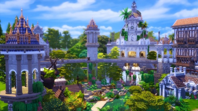 Sims 4 Fantasy Town at Akai Sims – kaibellvert