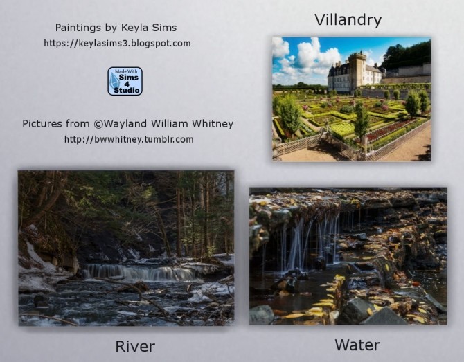 Sims 4 Wayland William Whitney Paintings & 2 Wallpapers at Keyla Sims