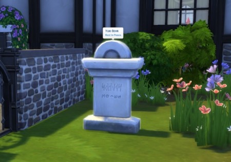 An Elegant Tombstone (Default Replacement) by Letisiya at Mod The Sims