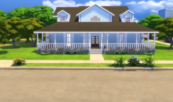Sims 4 Appleton Farmhouse (No CC) by Jill at Mod The Sims