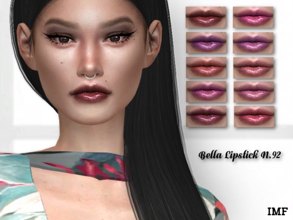 Sims 4 IMF Bella Lipstick N.92 by IzzieMcFire at TSR