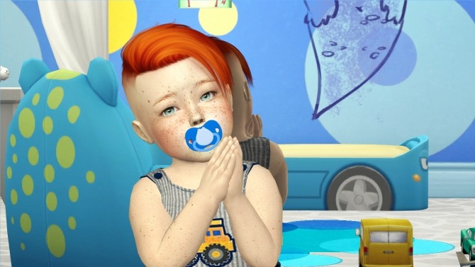 Sims 4 ANTO SPARK HAIR KIDS AND TODDLER by Thiago Mitchell at REDHEADSIMS
