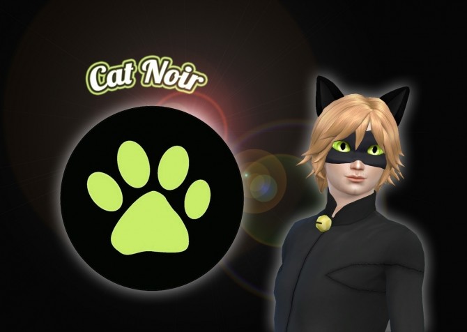 Sims 4 Cat Noir Mask and Ears at My Stuff