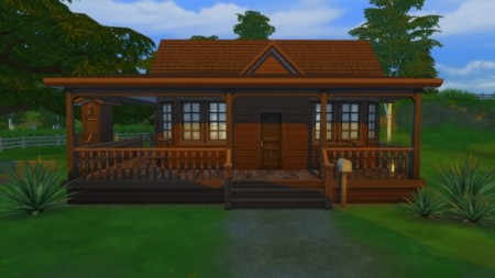 Decades challenge starter cabin by SuperLisa at Mod The Sims