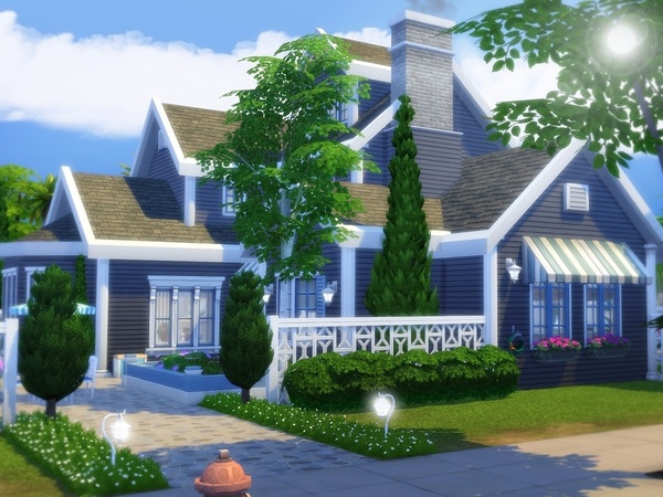 Sims 4 Aurora house by MychQQQ at TSR