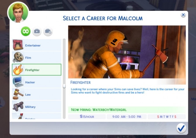 Sims 4 Firefighter Career (S3 Remake) by Sims Lover at Mod The Sims