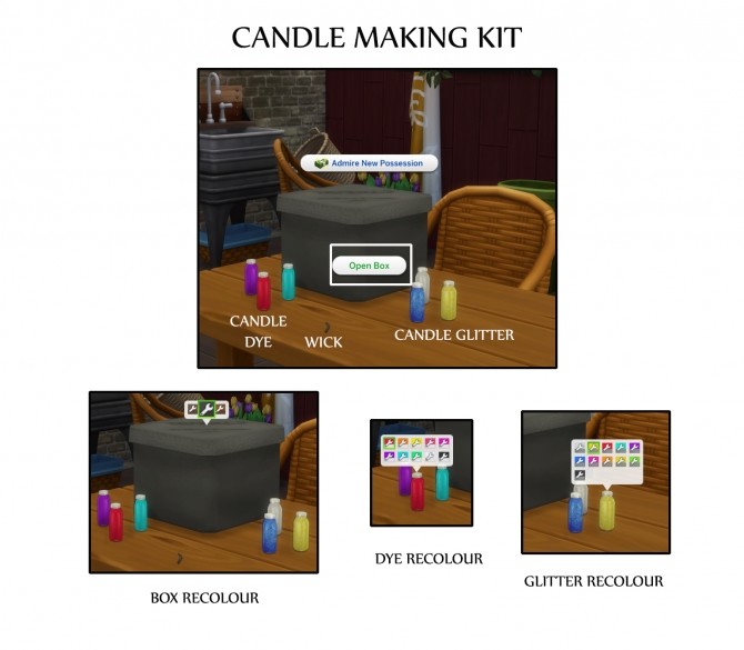 Sims 4 Candle Making by icemunmun at Mod The Sims