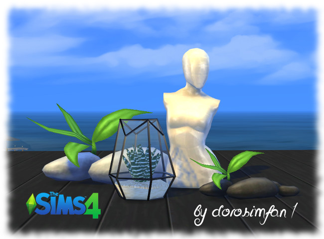 Sims 4 Zebra Cactus in glass greenhouse by dorosimfan1 at Sims Marktplatz
