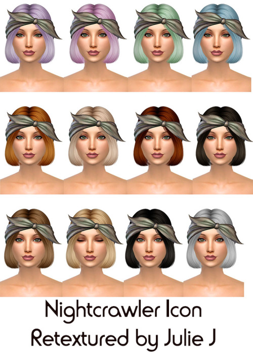 Sims 4 Nightcrawler Icon Hair Retextured at Julietoon – Julie J