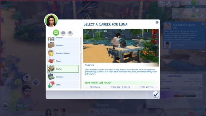 Sims 4 The Sims Castaway Stories Careers by GoBananas at Mod The Sims